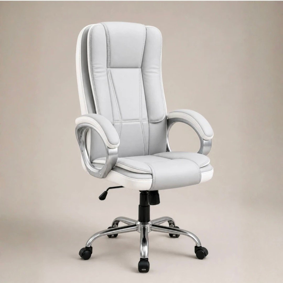 Venture Ergonomic Office Chair| Swivel Chair with Adjustable Height Leatherette Office Adjustable Arm Chair